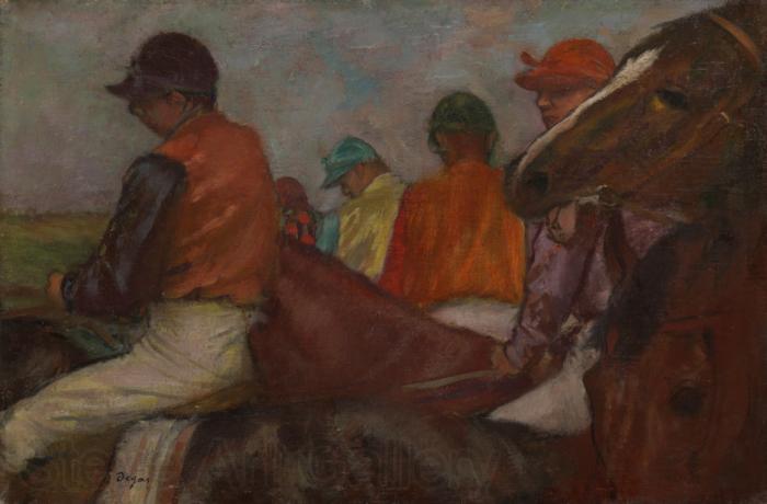Edgar Degas Jockeys Norge oil painting art